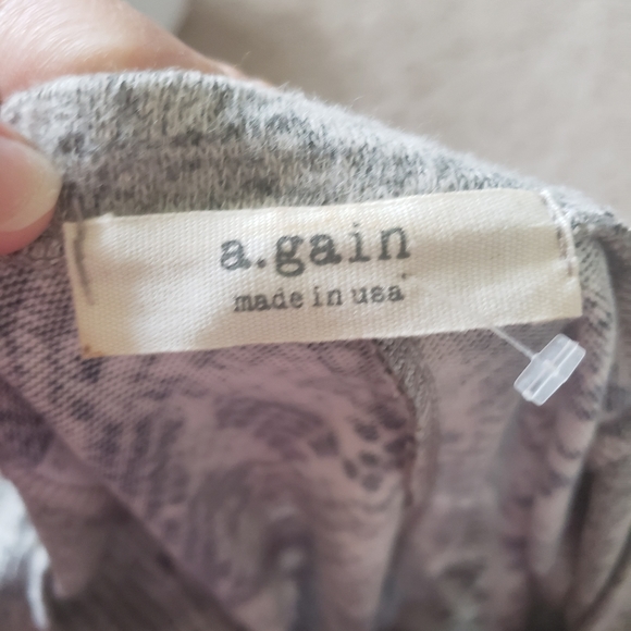 NWOT again xl snake print color block  sequin elbow patch sweater - Picture 7 of 8